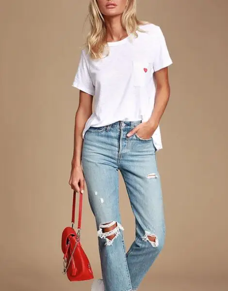 Crew Neck Oversized Women T-Shirts Bulk USA Manufacturer