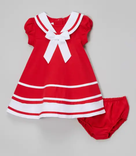 Fancy Red Girls Suit Wholesale Apparel