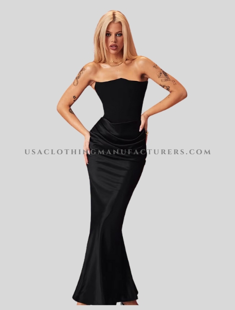Black Off Shoulder Maxi Dress