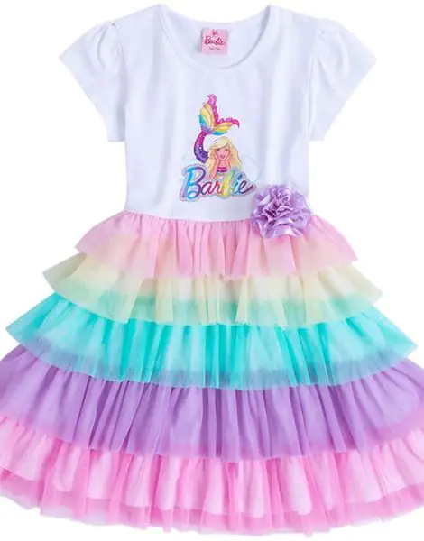 3D Printed Polyester Little Girl Dress Bulk Manufacturer
