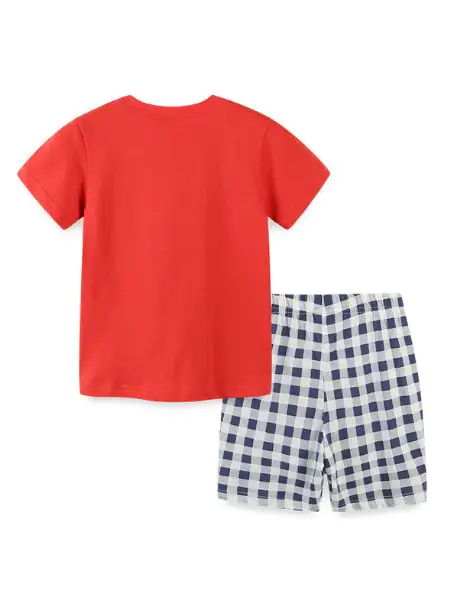 Custom 2 Pcs Cotton Boy Clothing Sets Bulk
