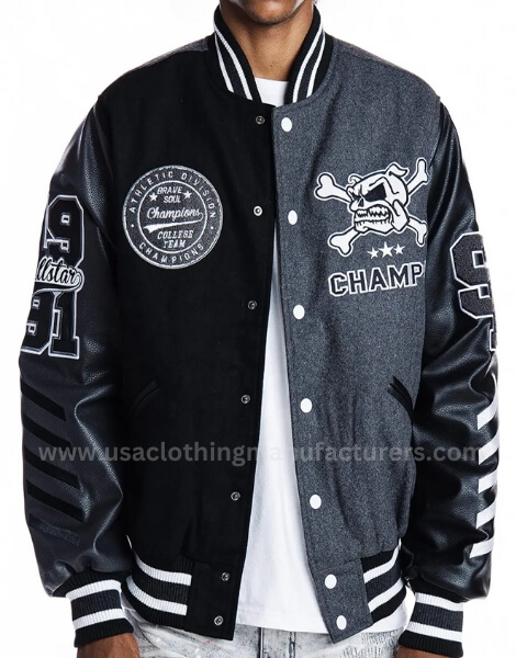 Vintage Wool Bomber Jacket Manufacturer