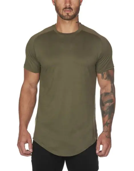 Bottom Shaped Men's Workout T-Shirts Wholesale USA