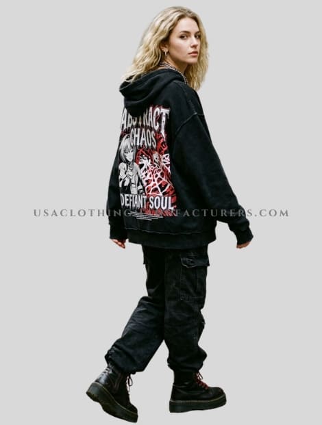 Anime Printed Graphic Women Hoodie Manufacturer USA