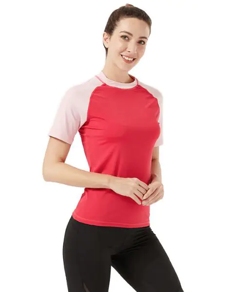 Breathable Dual Color T-Shirts For Women USA Factory