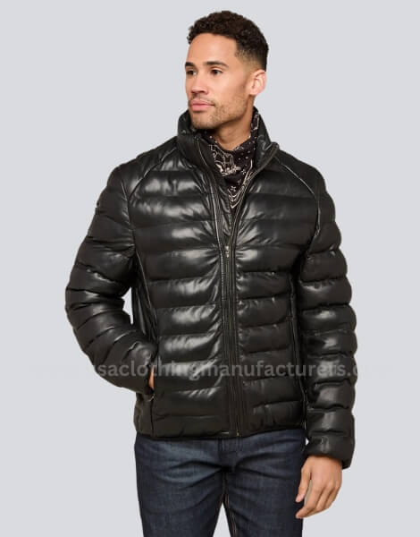 Leather Puffer Jacket Manufacturer